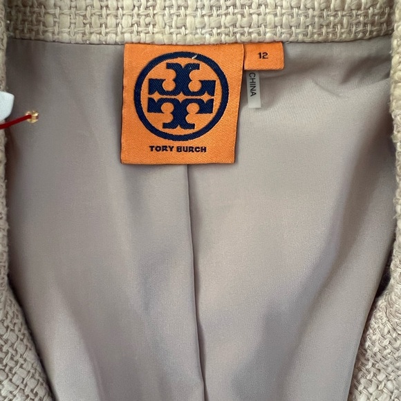Tory Burch ombre, multicolor, cotton suit, jacket size 12 - Picture 3 of 3